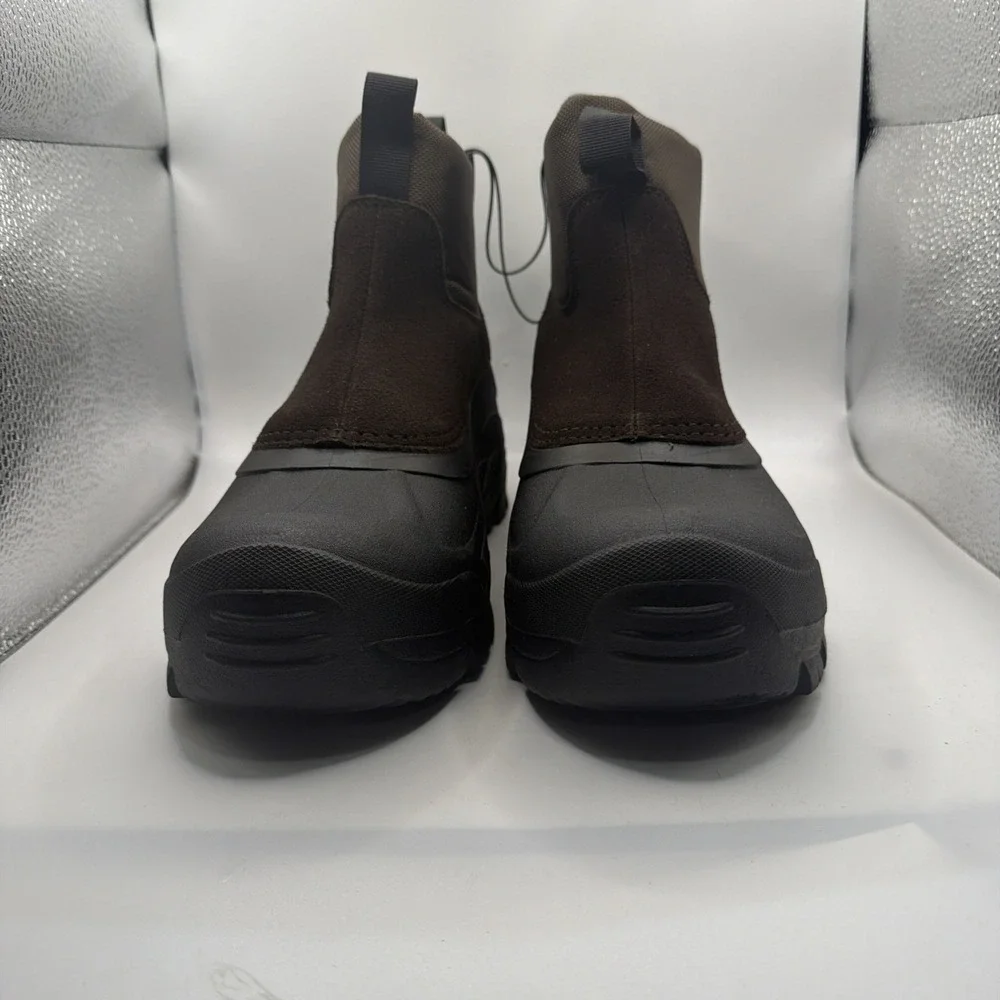 Staheekum Yukon Winter Boots Men's Black Brown Suede Ankle Waterproof - 8